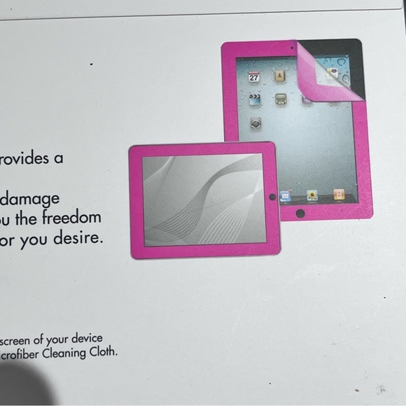 New hot pink color guard screen protector for iPad - Picture 4 of 4